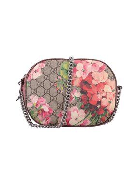Gucci GG Supreme Blue Mus Multicolor Canvas Leather Messenger
